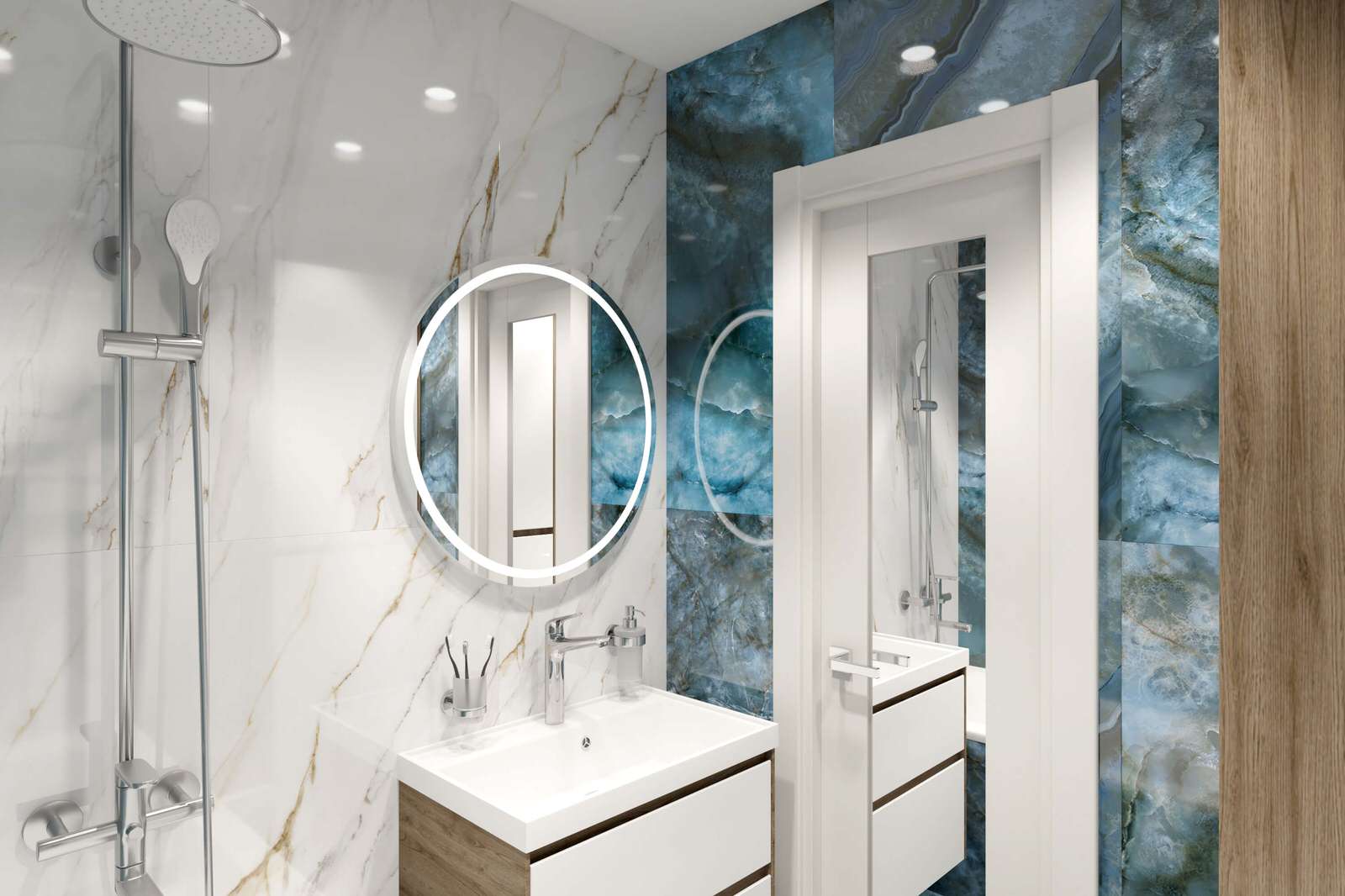 Трехкомнатная квартира 78 м2 в современном стиле, в доме серии П-44