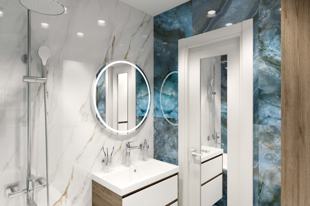 Трехкомнатная квартира 78 м2 в современном стиле, в доме серии П-44