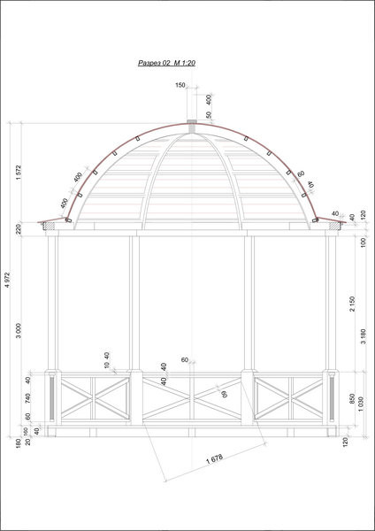 Беседка «Летний сад». Городской парк отдыха. г.Красногорск
