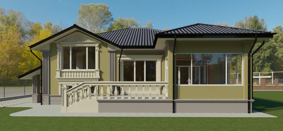 Дизайн-проект фасада. Современная классика