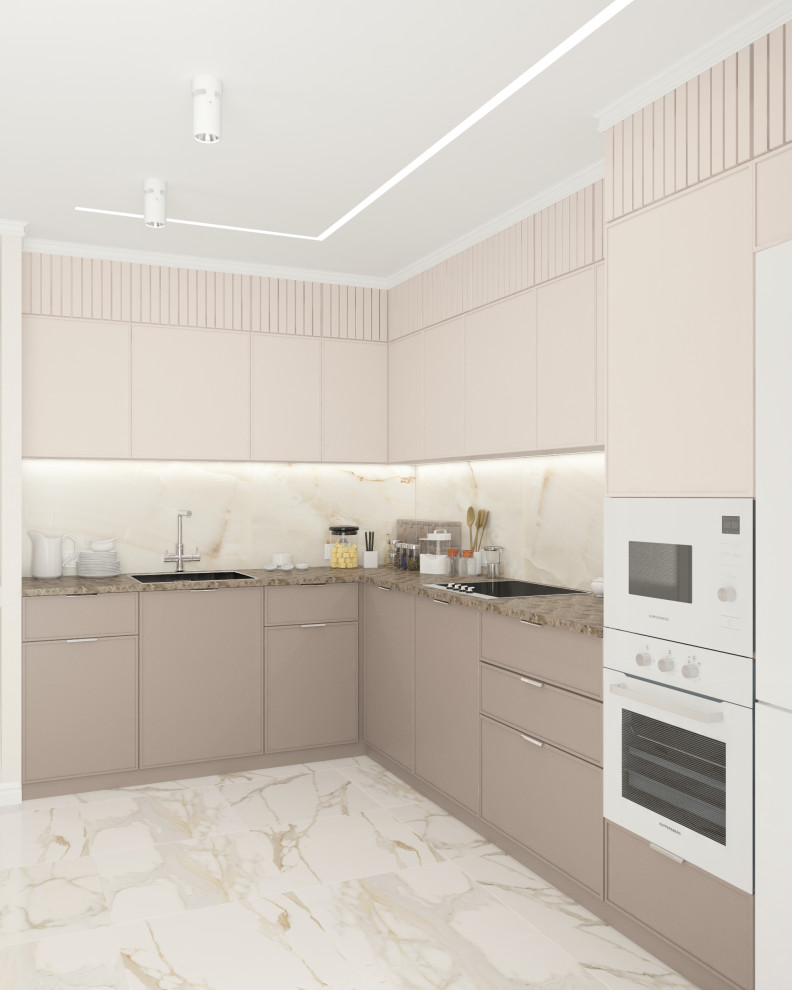 Нежнейший дизайн трехкомнатной квартиры