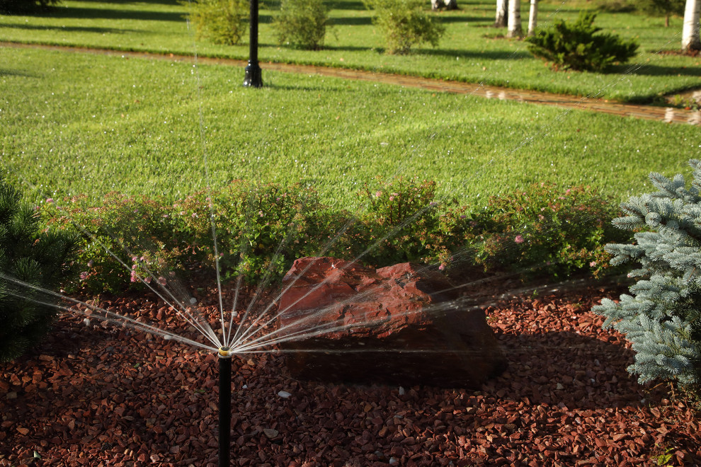 КП Никольское Лесное. Ландшафт, Автоматический полив.