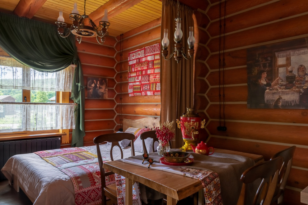 Дом из сруба. Русский исторический дизайн.