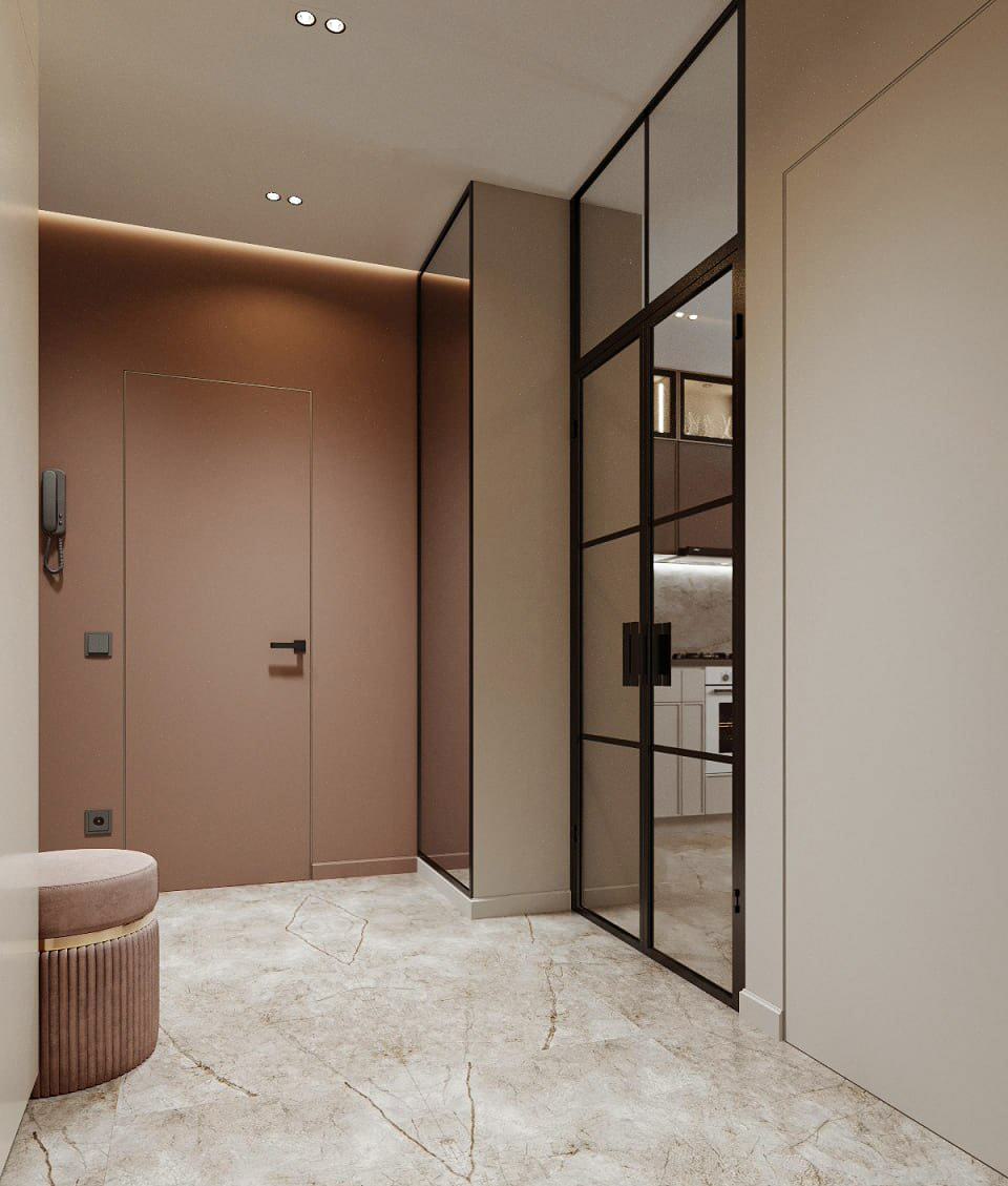 Камень и воздух. Квартира для современной девушки.