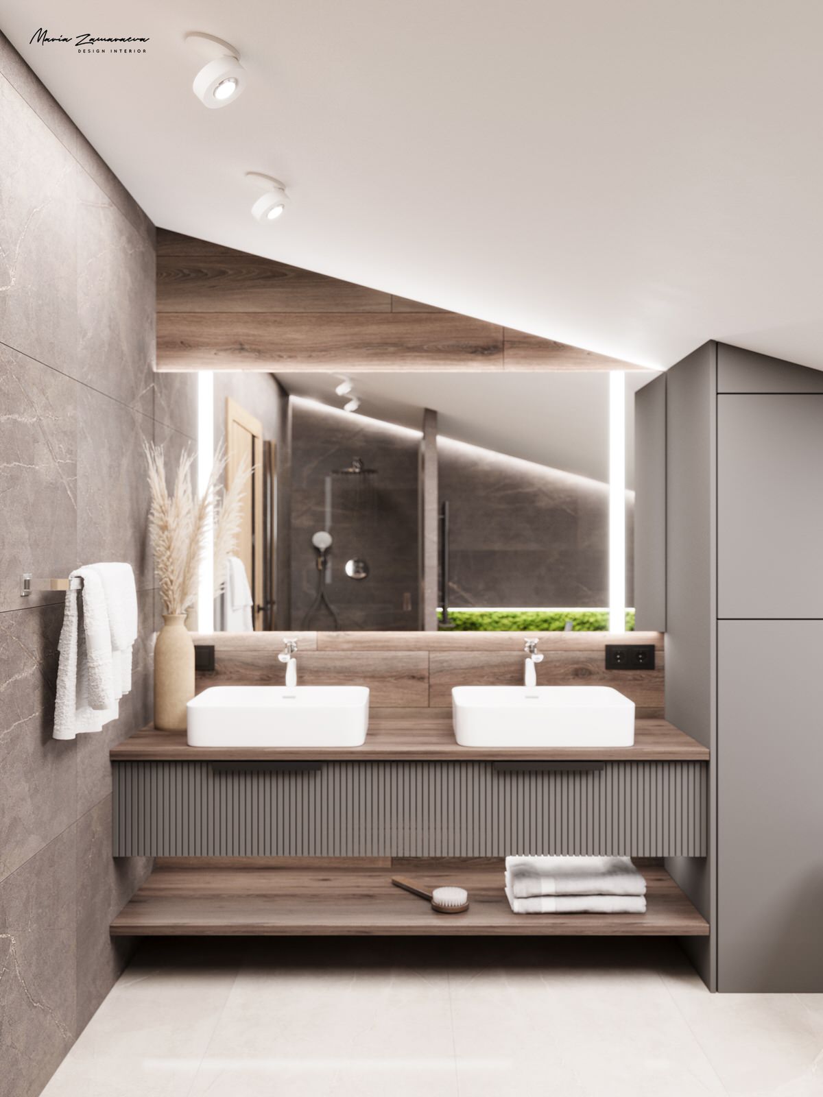 Дизайн-проект дома с камином