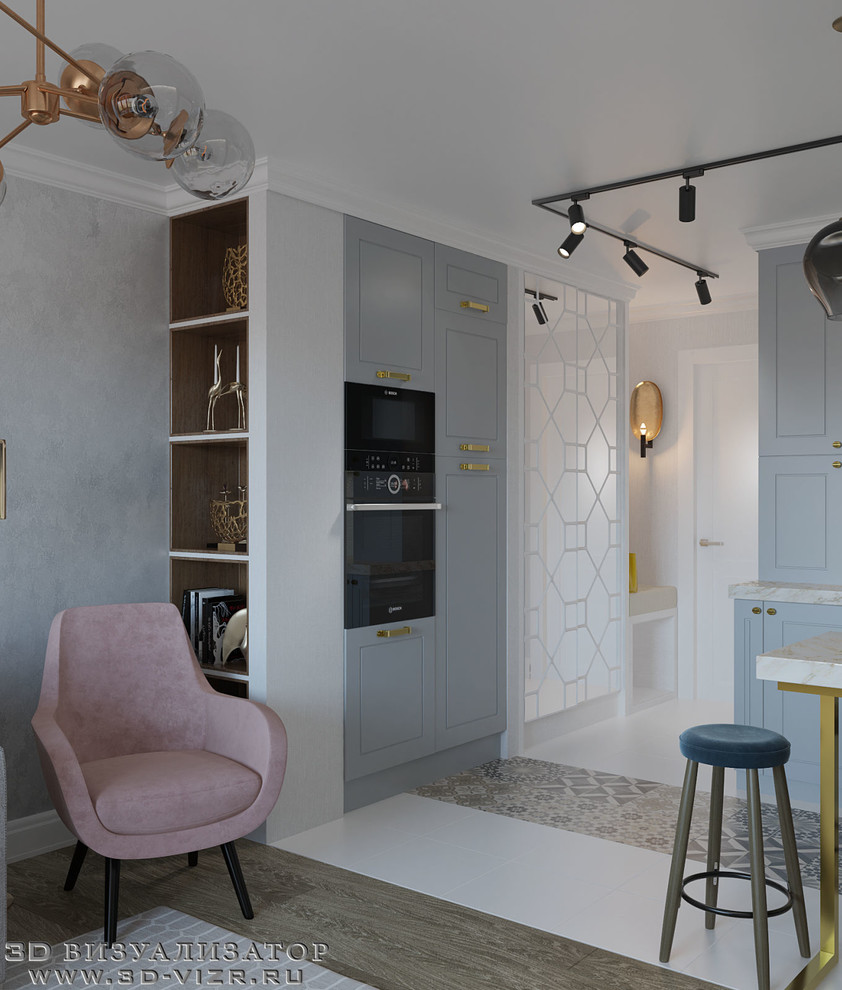 Гостиная, кухня, лоджия, прихожая