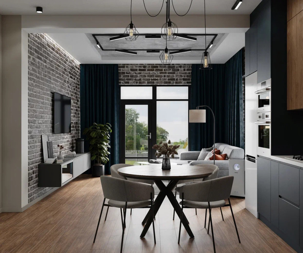 КП Дубки-парк, 100кв «Современный стиль, с элементами лофта»