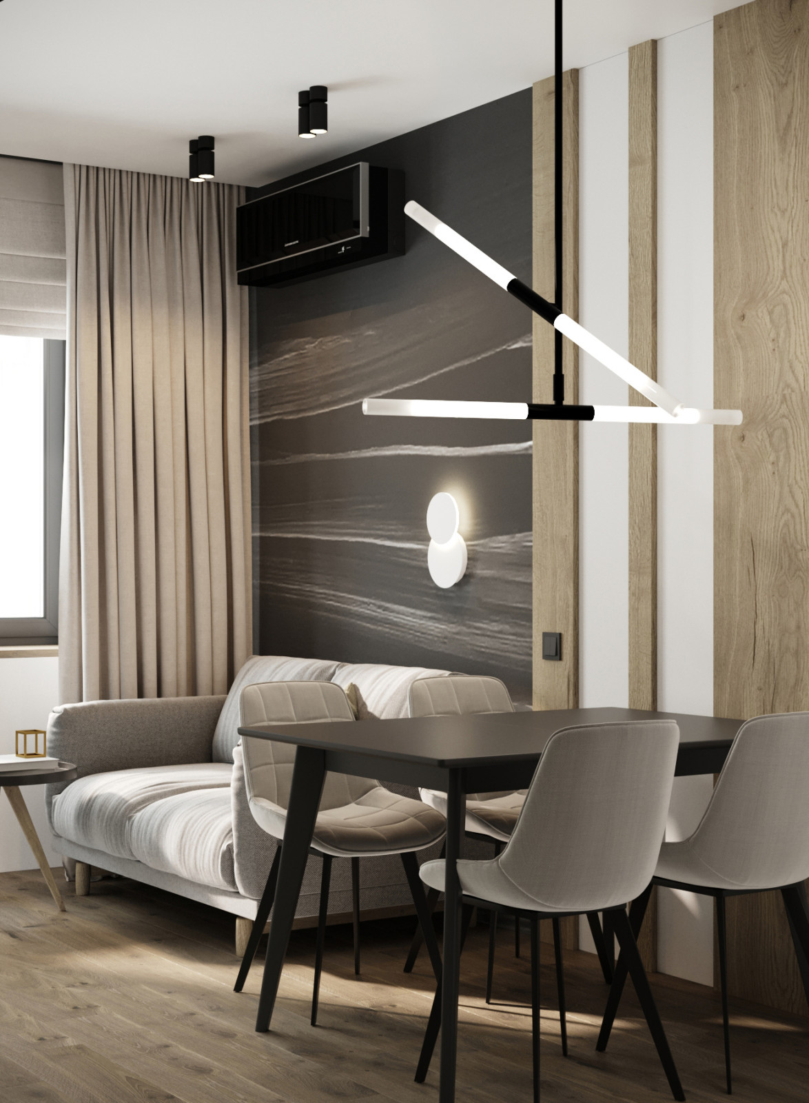 Обложка проекта: Дизайн-проект квартиры на Авиаторской 72,15 кв.м