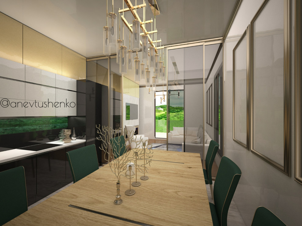 Дом 2 этажный для теплого региона в современном стиле.