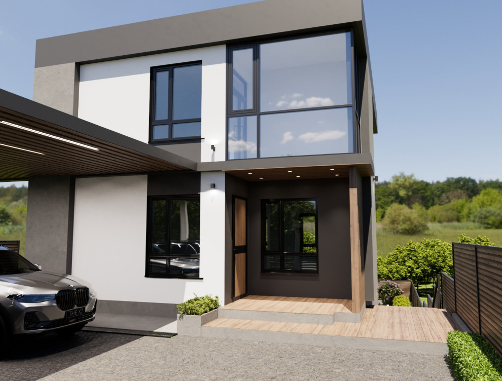 Обложка проекта: Разработка эскизного дизайн-проект фасада