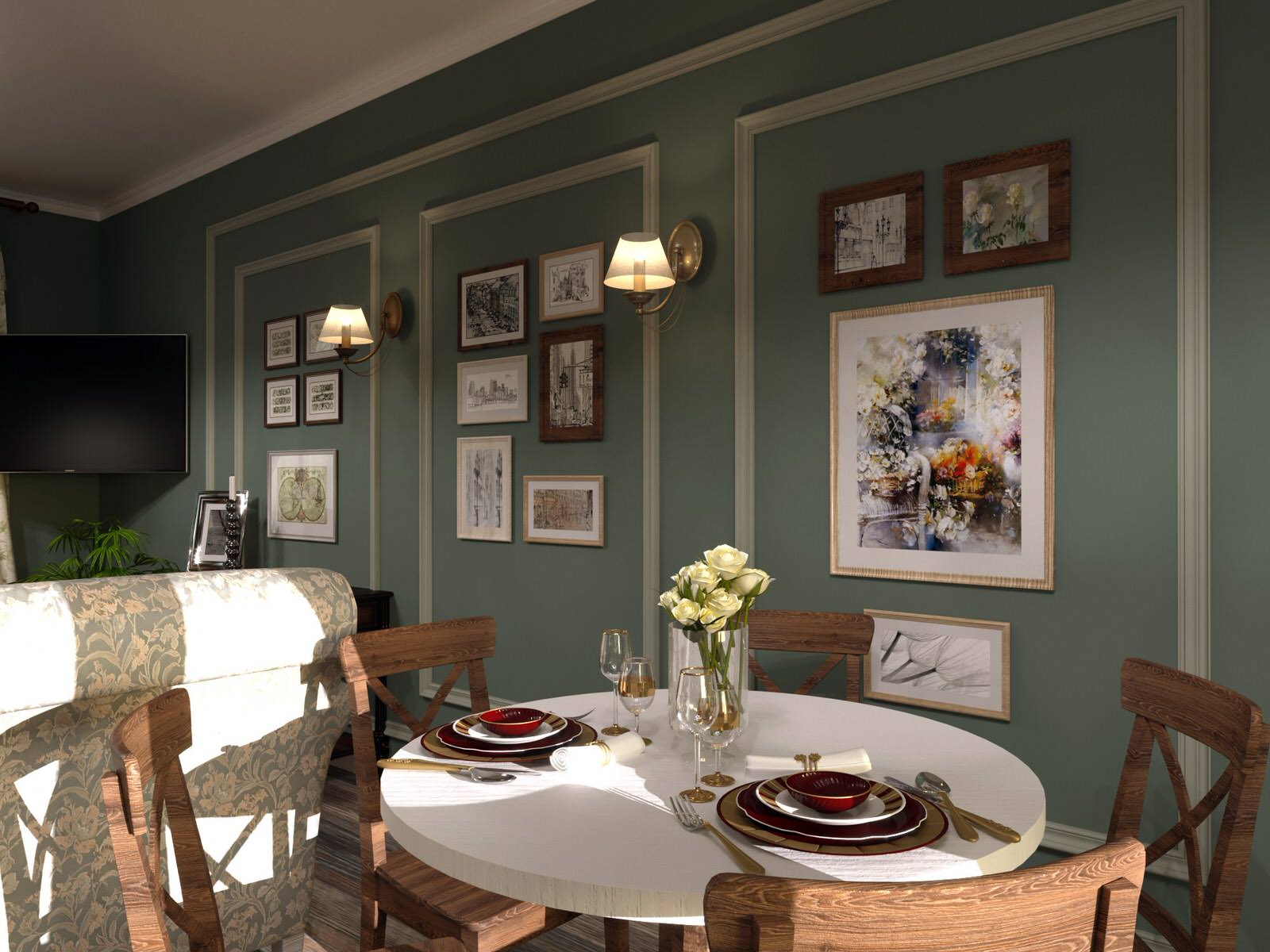 Дизайн проект загородного дома в английском стиле