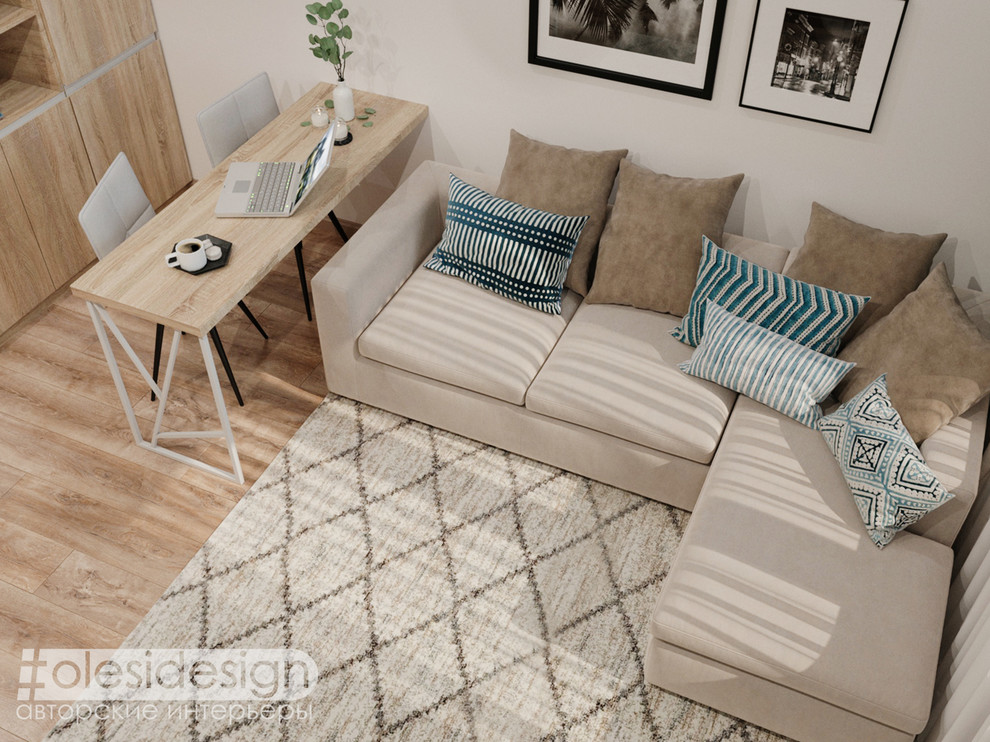 Интерьер квартиры-студии "Нордикхаус"