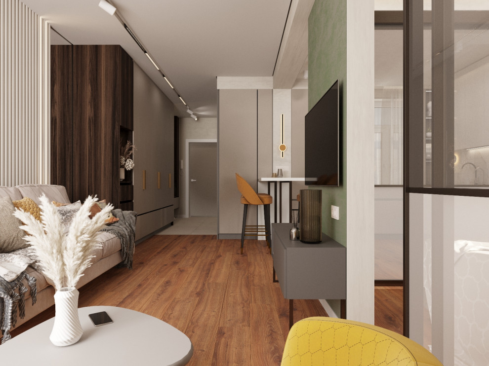 Однушка в доме с террасами