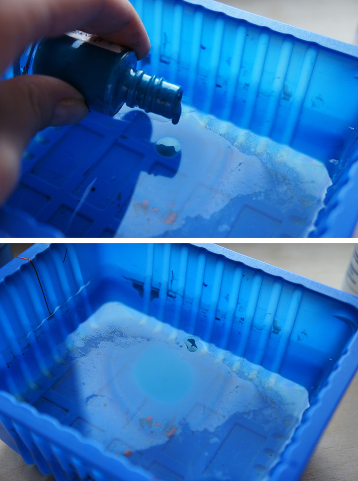 DIY: Эффект марморирования подручными средствами