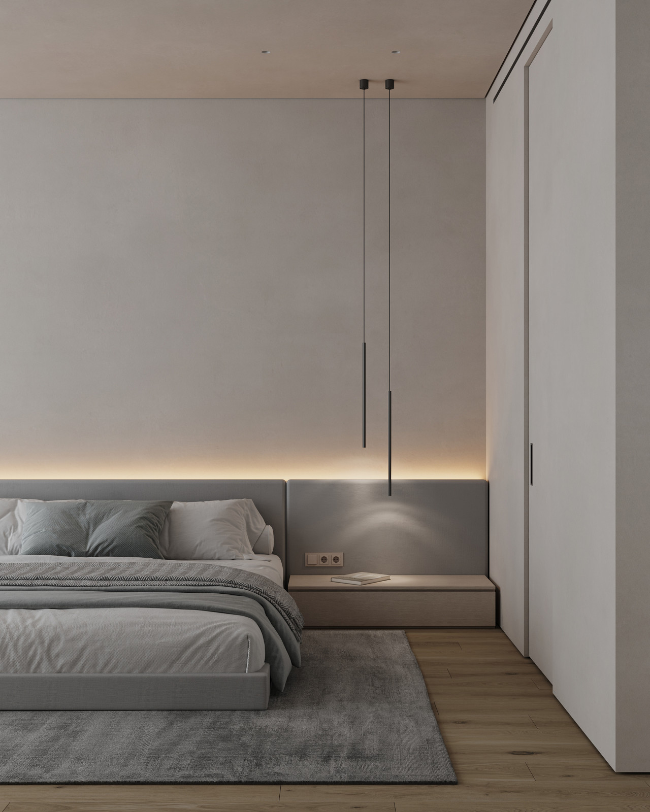 Спальня в стиле минимализм