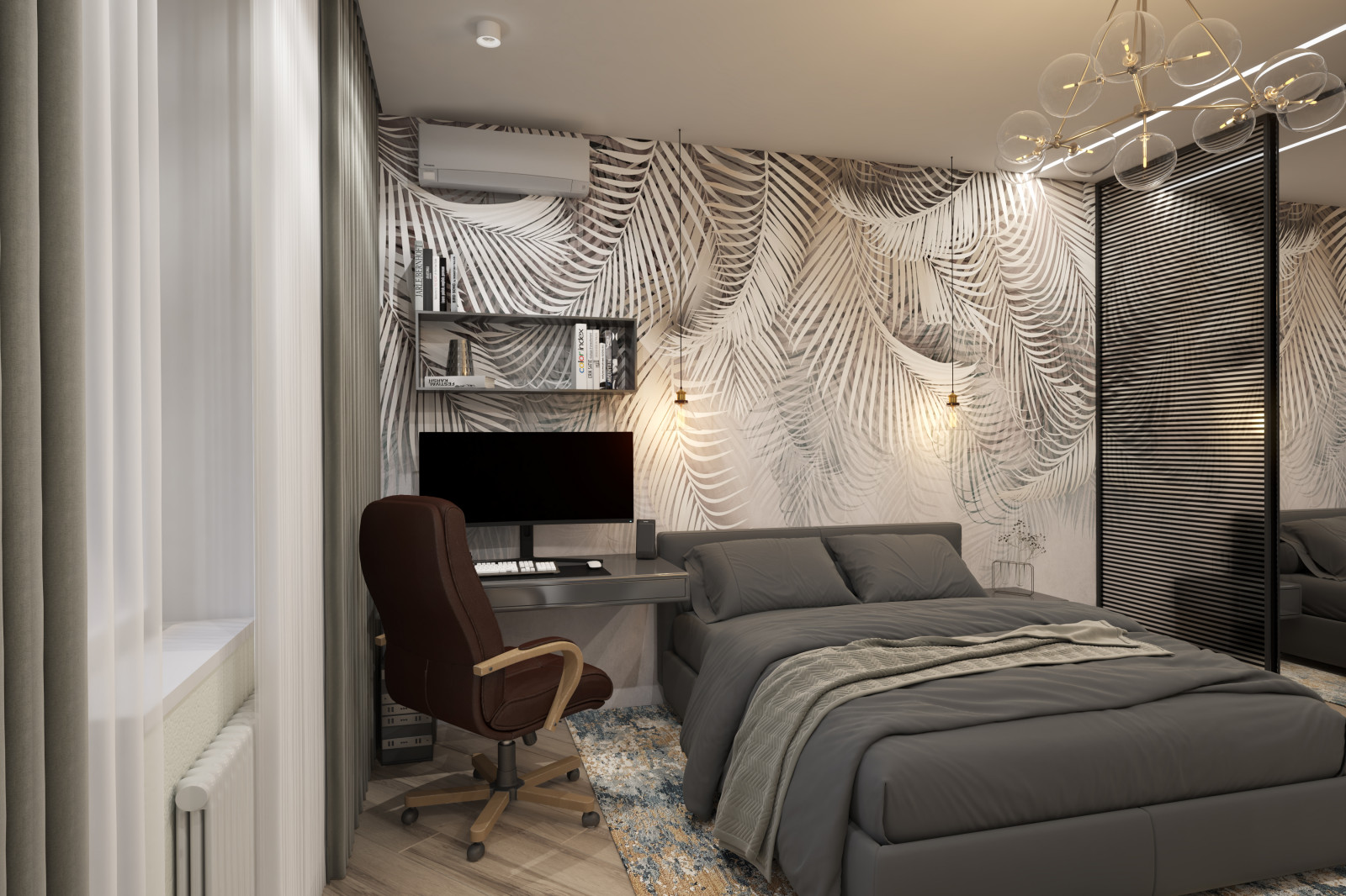 Однокомнатная квартира. 44 кв.м.