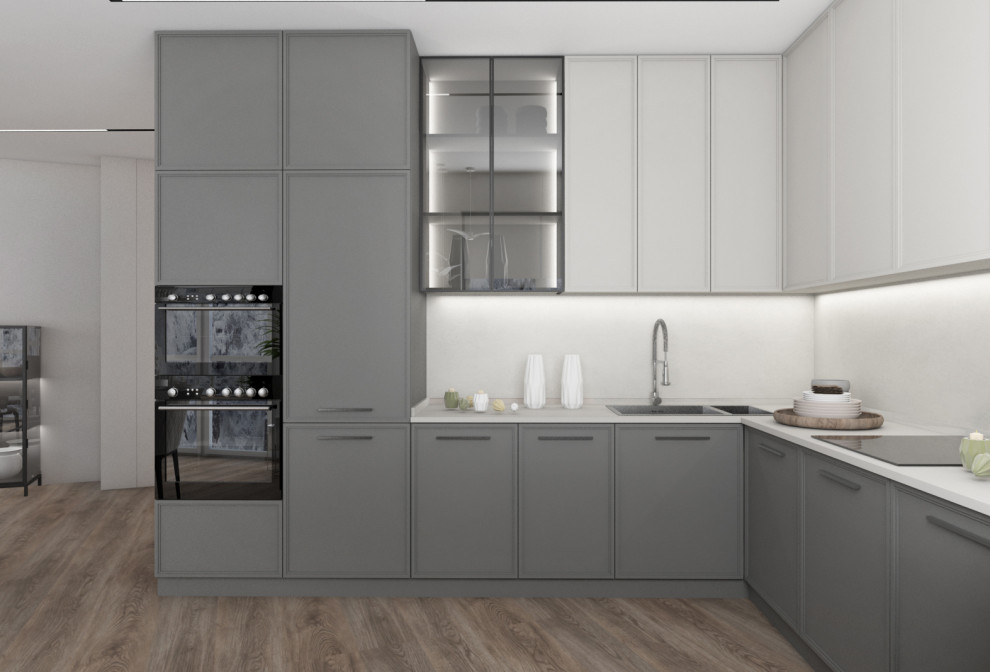 Оливковый в сером