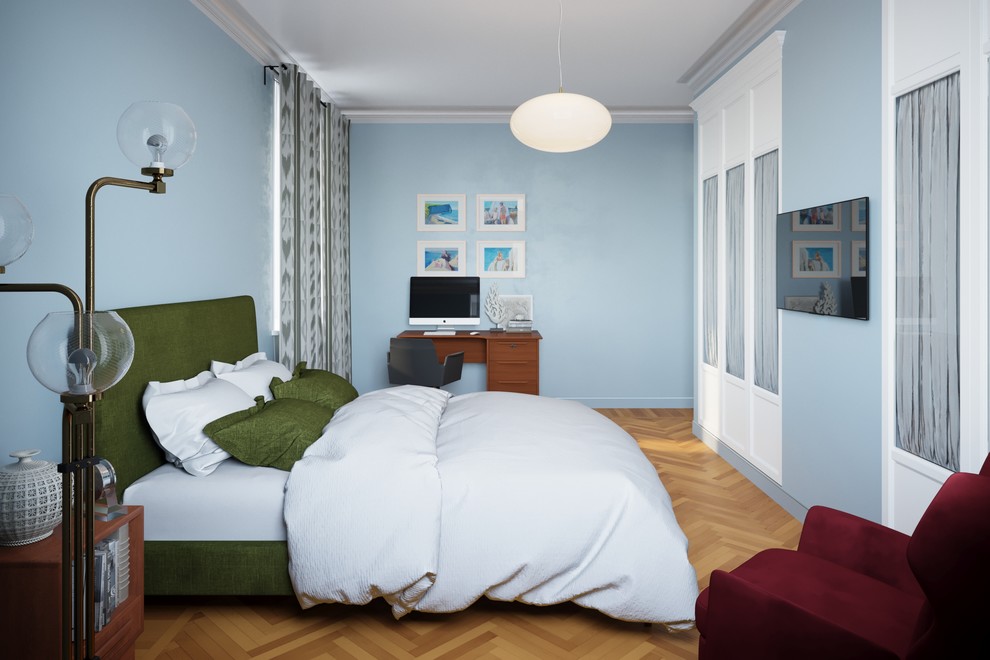 Обложка проекта: Ретро-квартира в сталинке на Университетском 3D визуализация