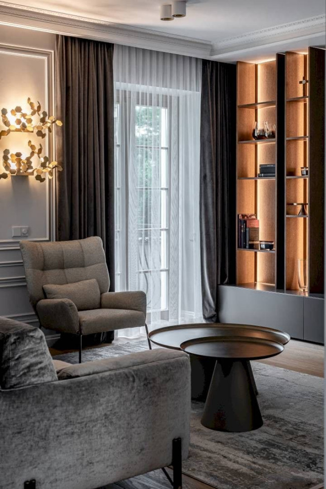 Дизайн-проект интерьера квартиры. Современный классический стиль