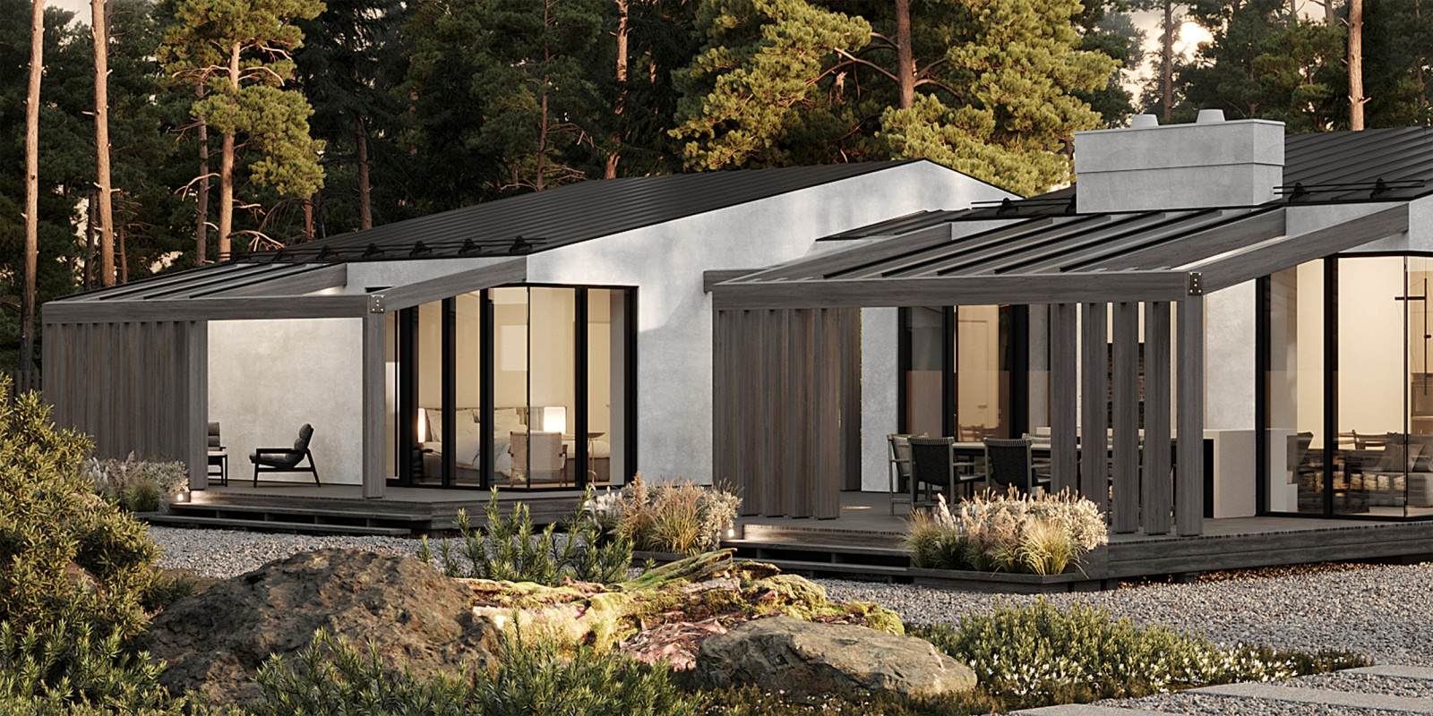 Проект одноэтажного дома в Репино