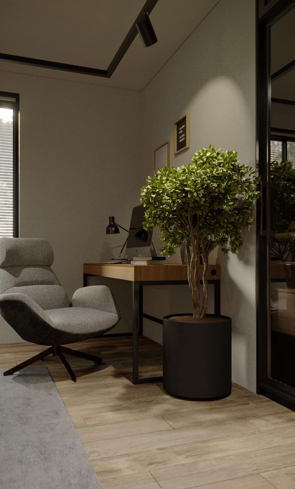 Интерьер Частного дома 110 м2. Современный интерьер для молодой пары