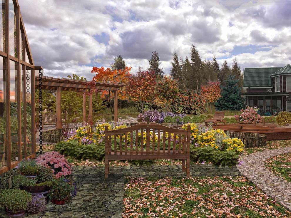 Дачный участок с парником