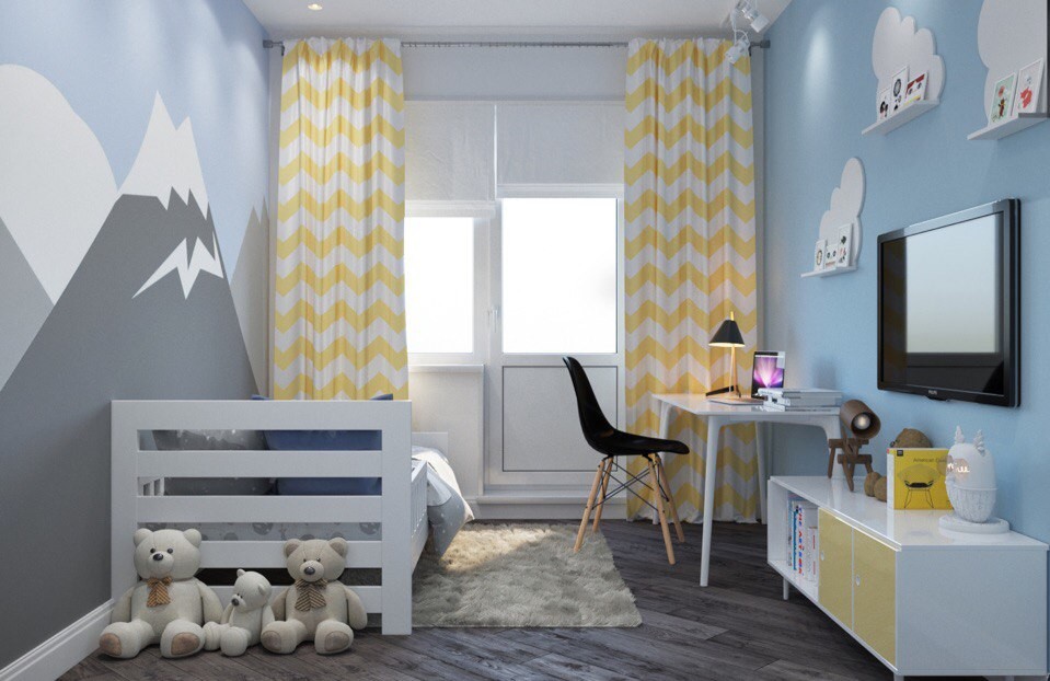 Обложка проекта: Трехкомнатная квартира для молодой семьи с тремя детьми