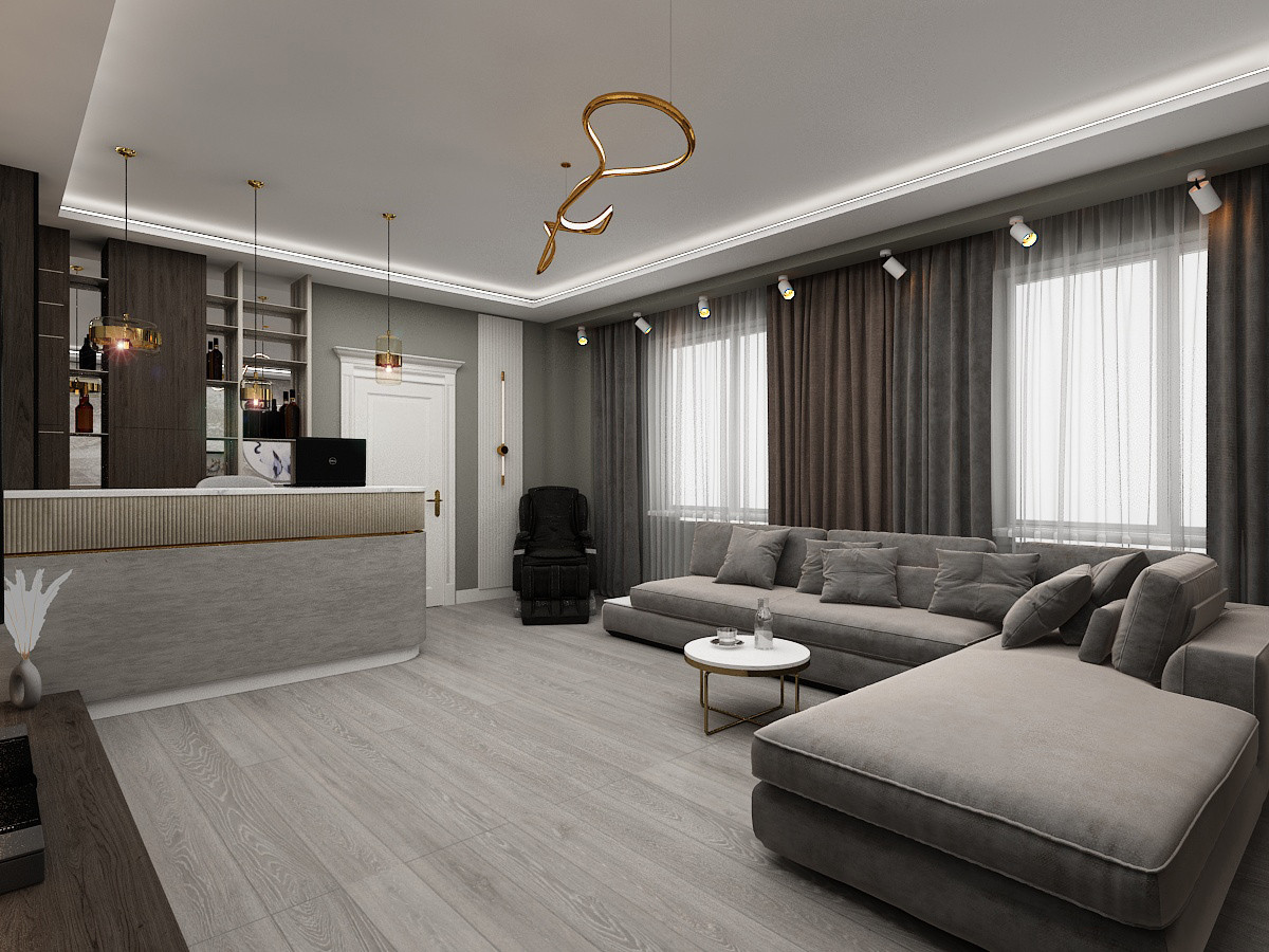 Обложка проекта: Комната отдыха с картиной  "Грифон"