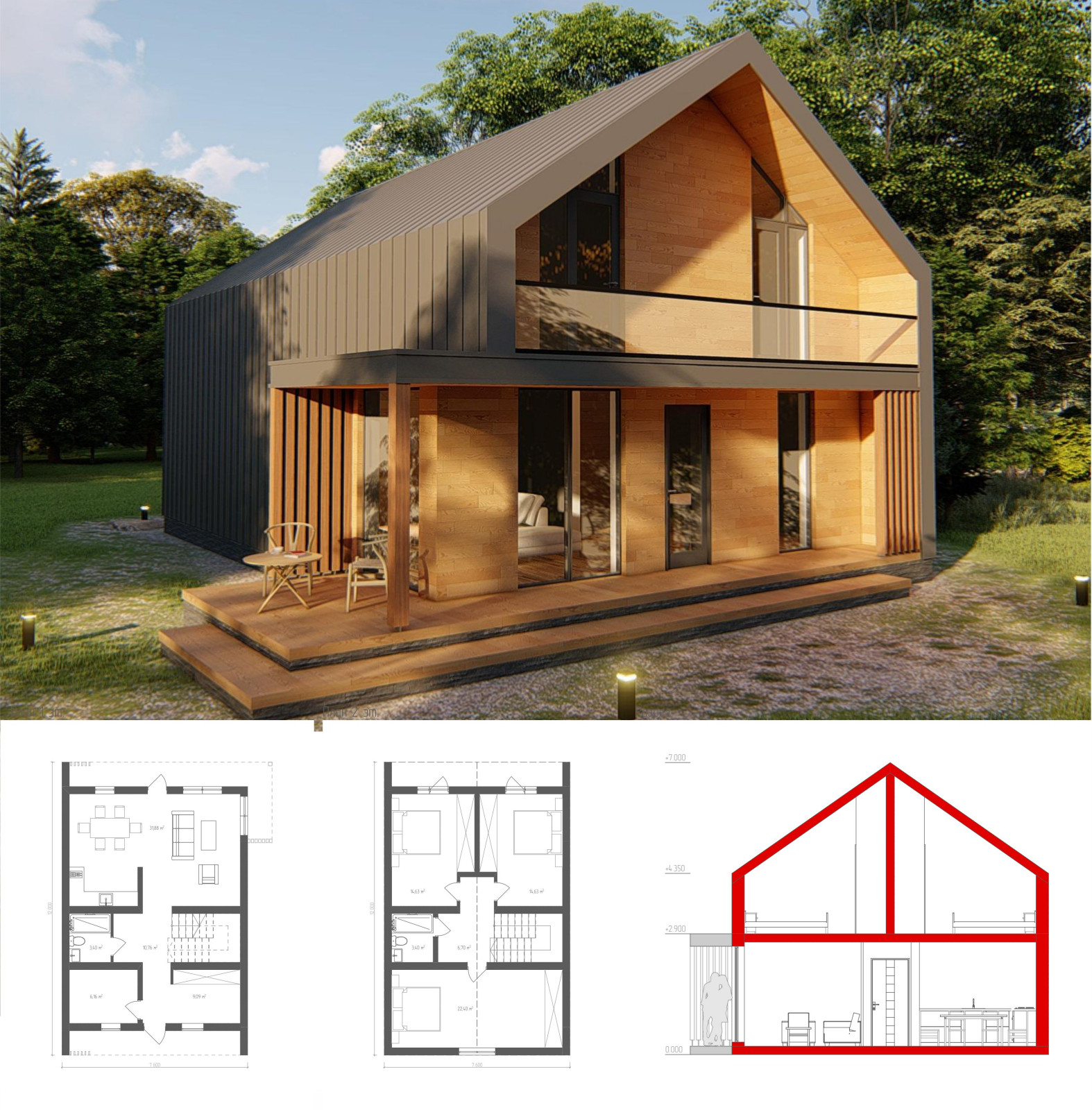 Обложка проекта: Barn House 100