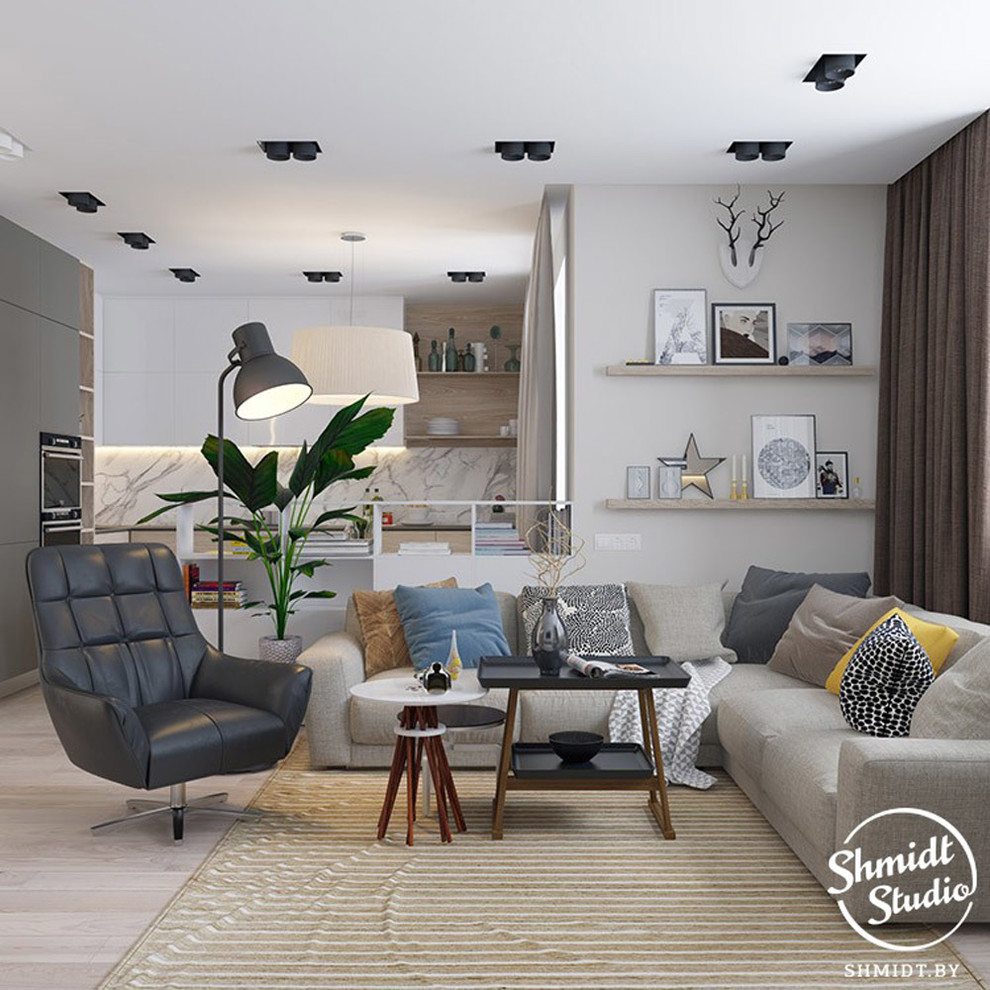 Проект "Сочный" в центре столицы, 80м2
