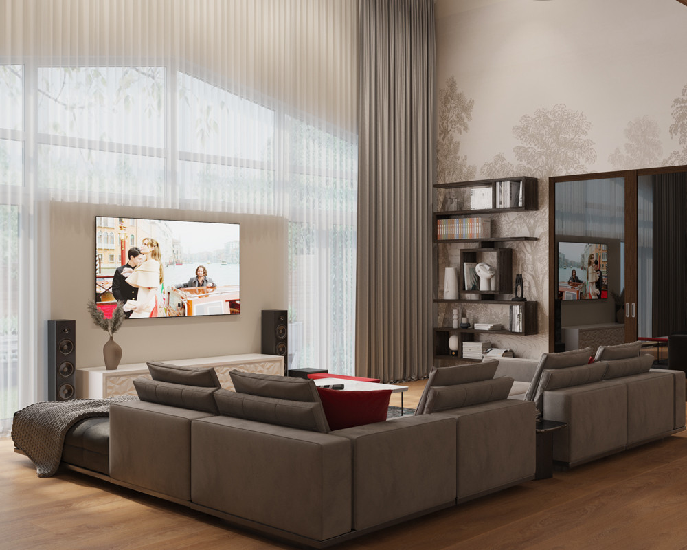 Обложка проекта: Элегантность гостиной в доме  Юрлово