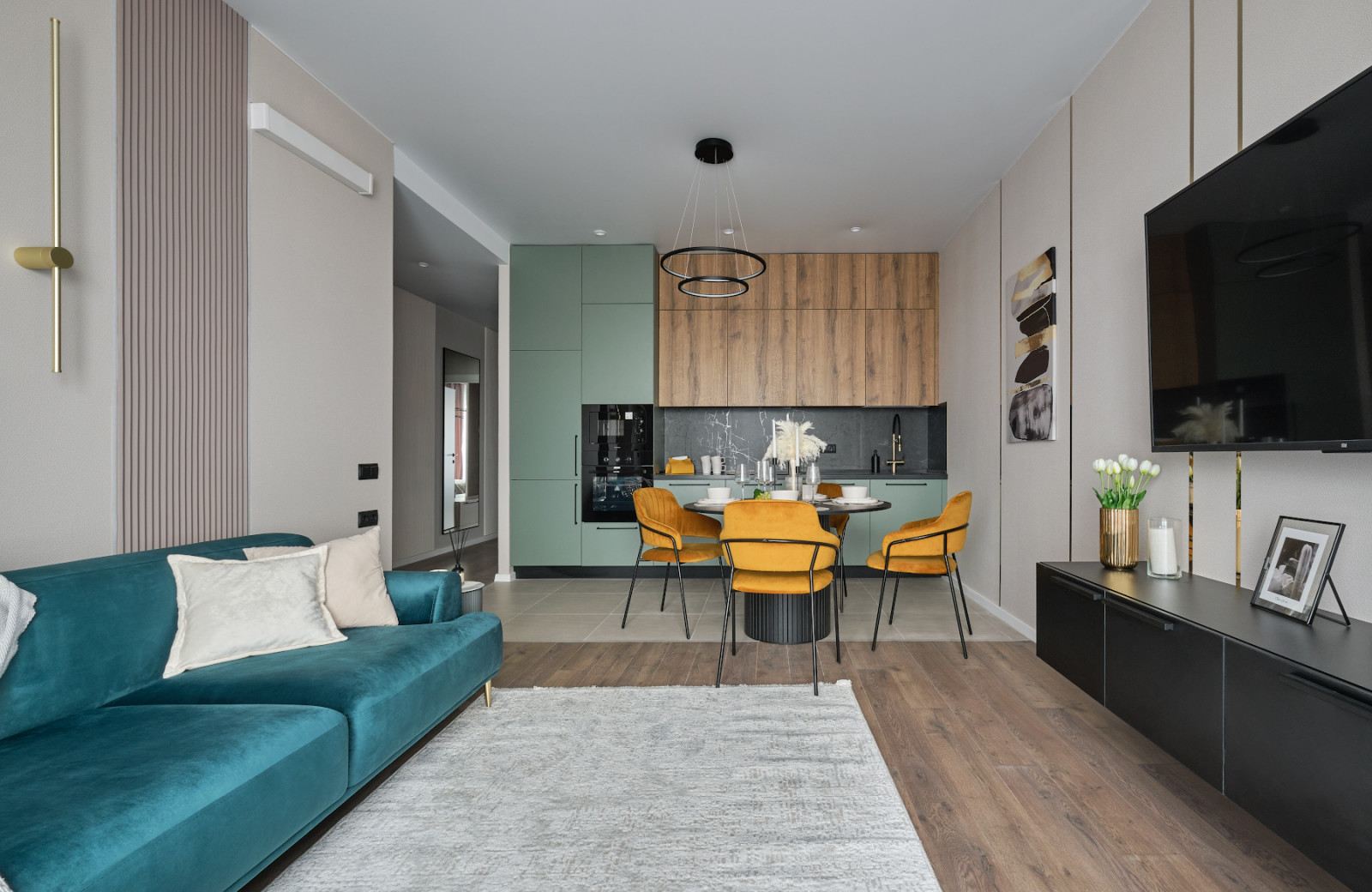 Интерьерная съёмка квартиры в ЖК Green Park (Москва)