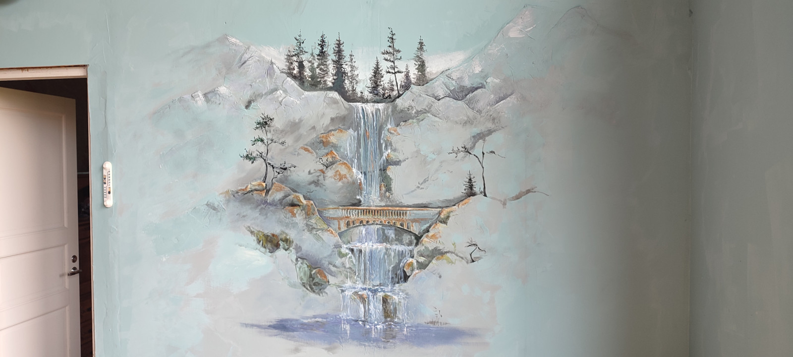 Обложка проекта: Объёмная роспись стены