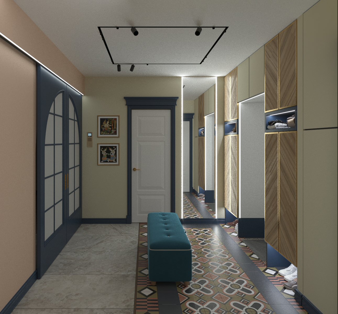 Квартира в стиле ар-деко