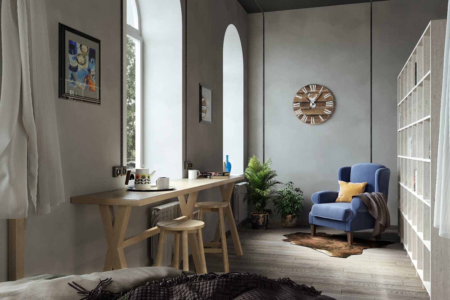 Обложка проекта: Студия в стиле лофт