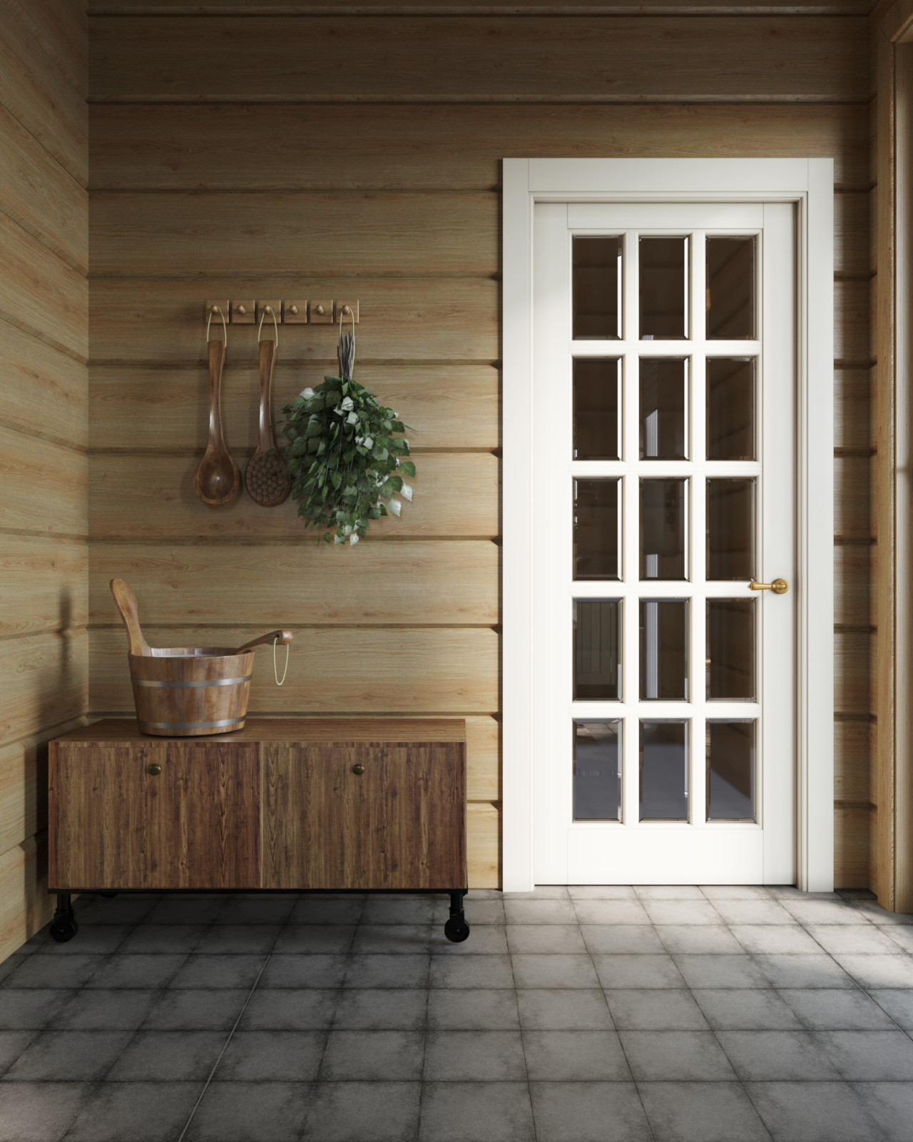 Загородный дом из клееного бруса.