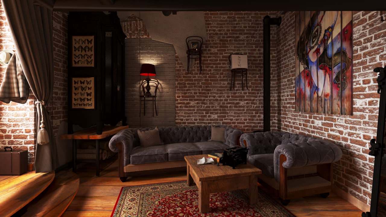 Проект квартиры в стиле Лофт на Буханцева