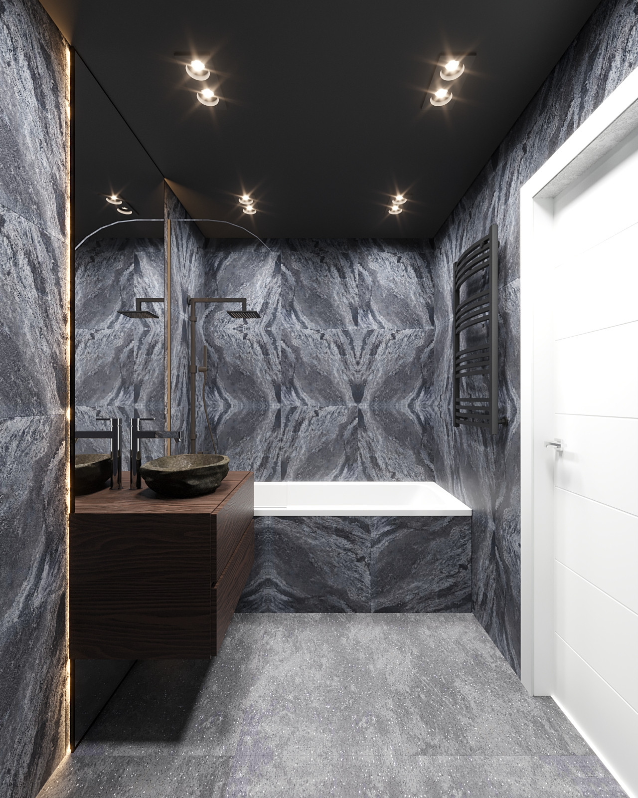 Dark Bathroom