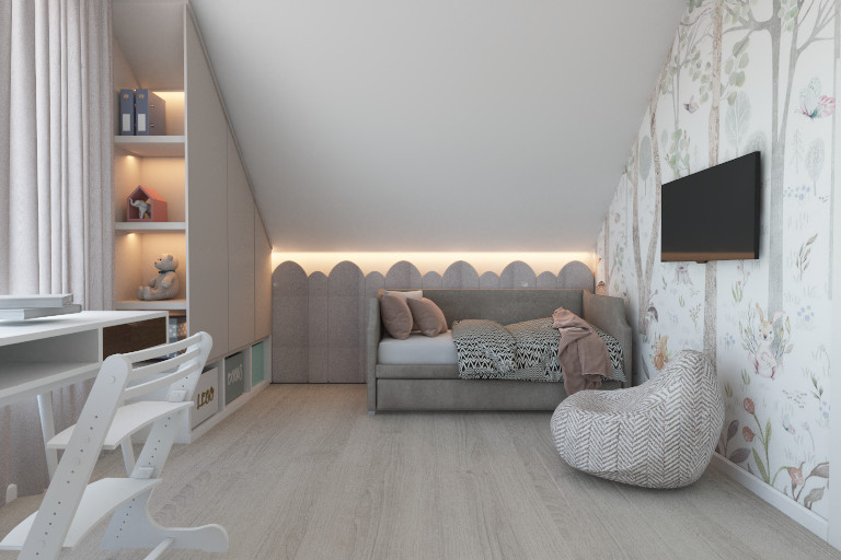 Частный дом для молодого человека.