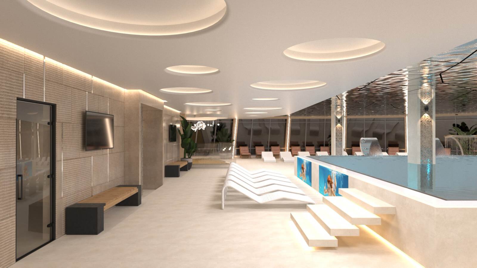 Термы "Лето". Закрытый бассейн.