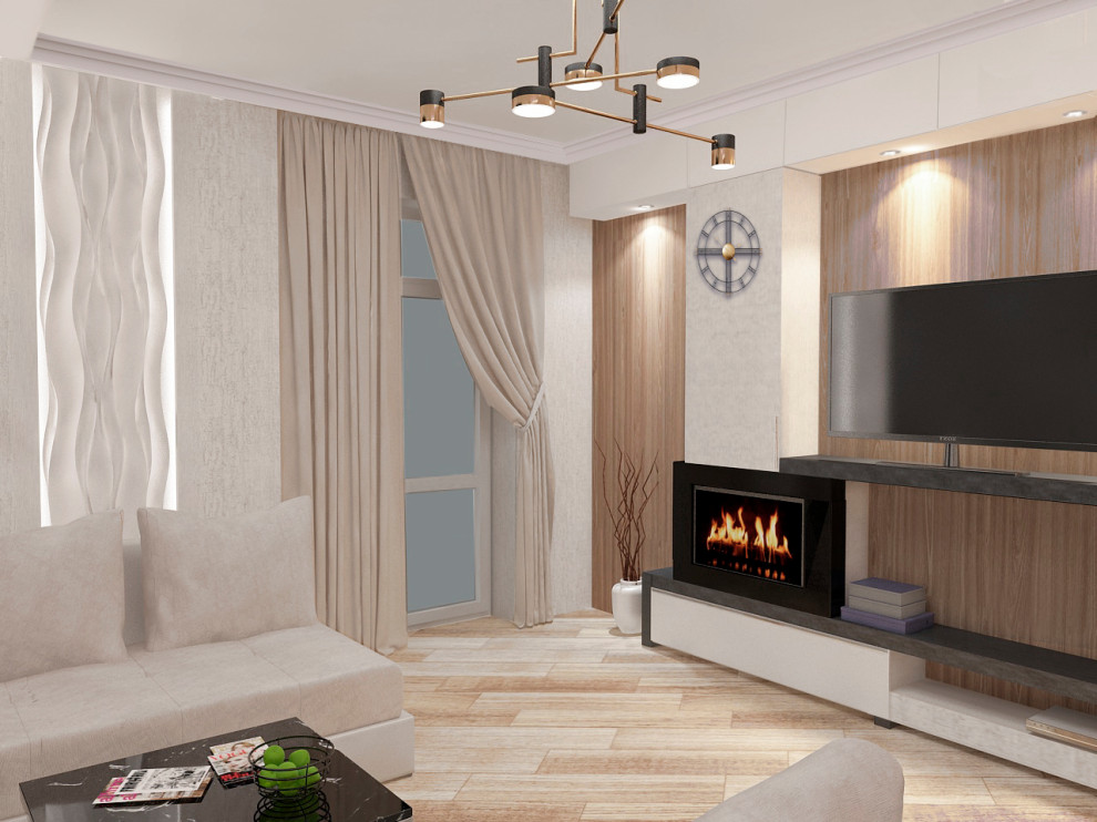 Обложка проекта: Гостиная в  ж/к Солдатская слободка