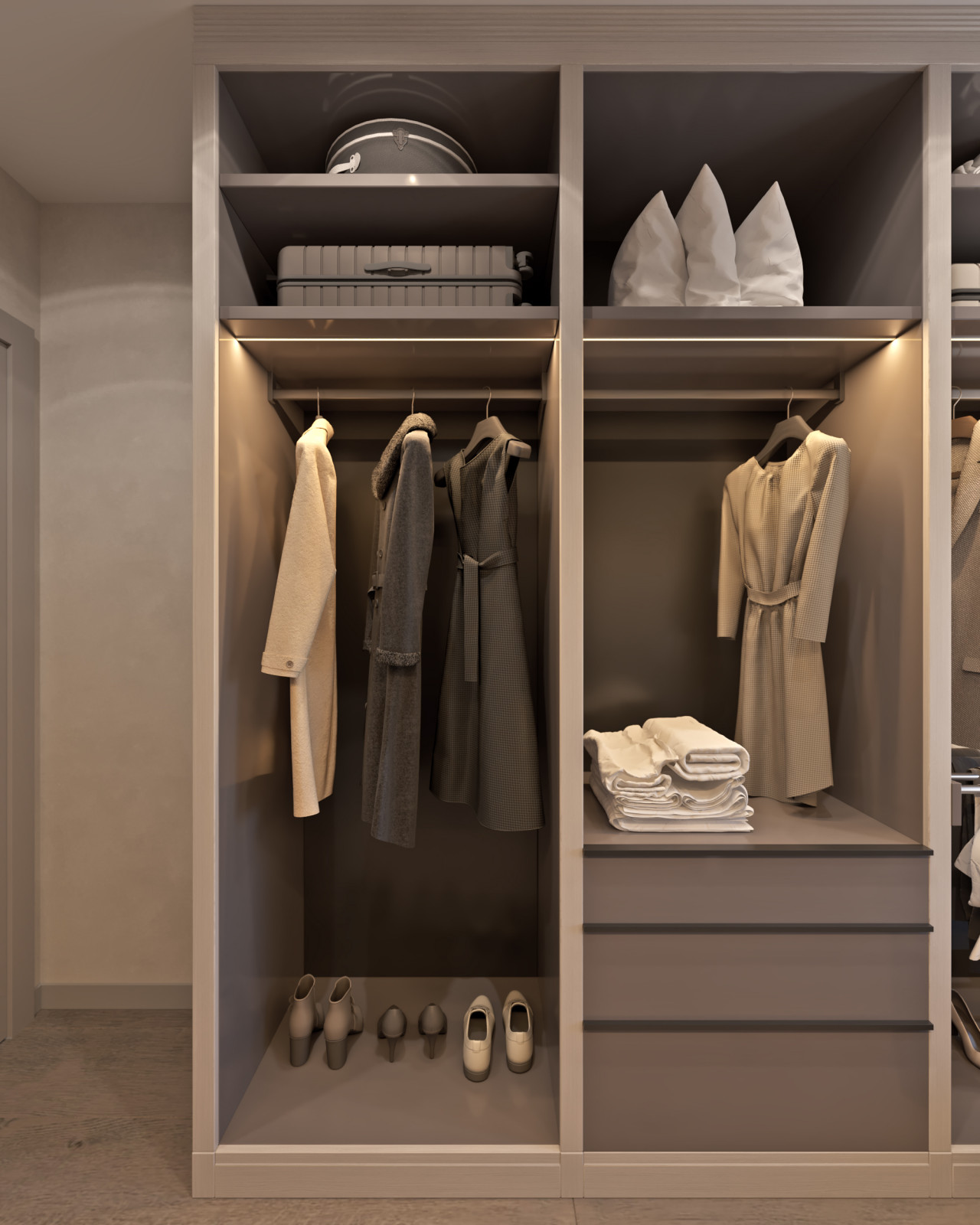 Дизайн интерьера квартиры. 168 кв.м. Soft contrasts.