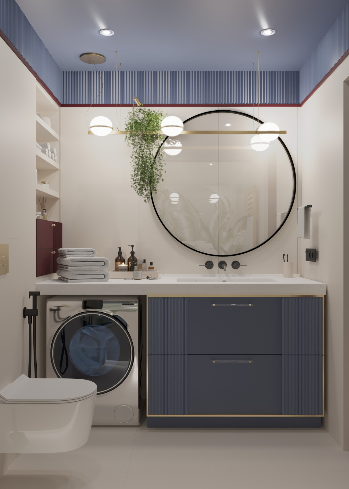 Обложка проекта: Яркая хрущёвка 45 кв.м для молодой пары