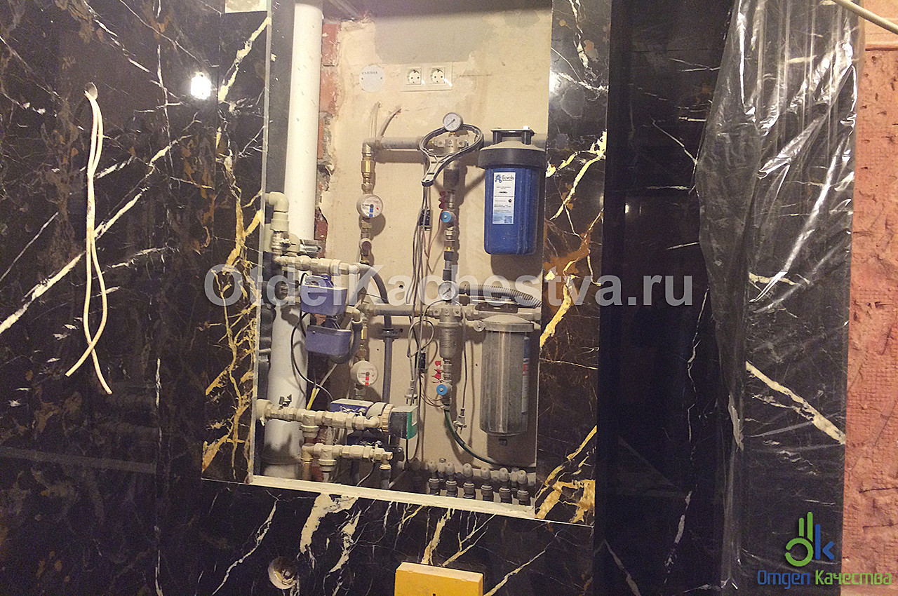 Укладка мрамора в ванной комнате