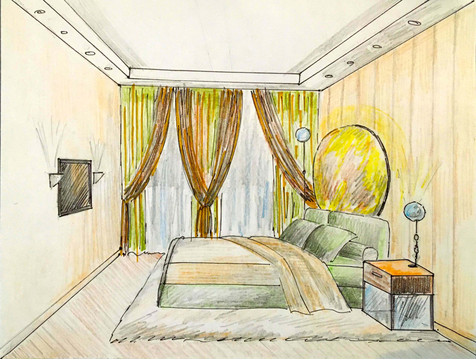 квартира в авторском стиле с Деревом и Венерой