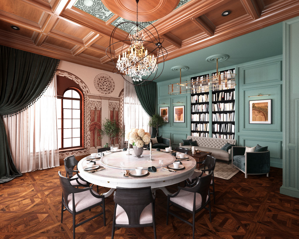 Обеденный зал в псевдорусском стиле