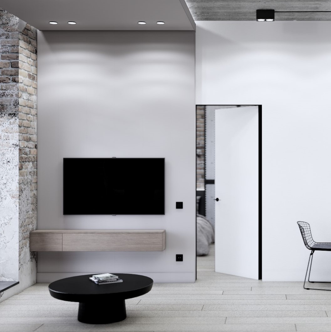 "Мужской характер" современная квартира под сдачу в ЖК "Рыбная деревня"