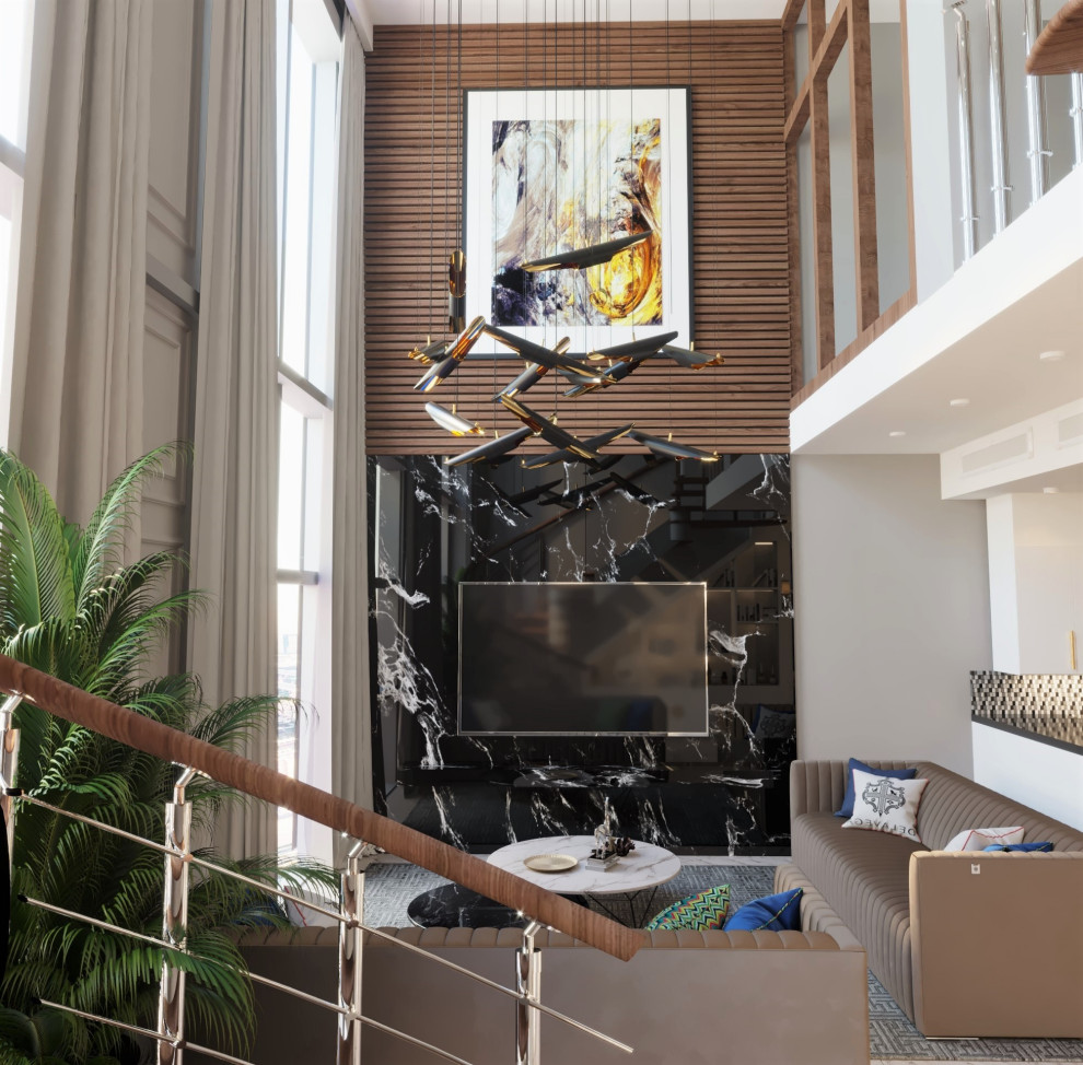 Квартира 70 кв.м. Кухня и гостиная