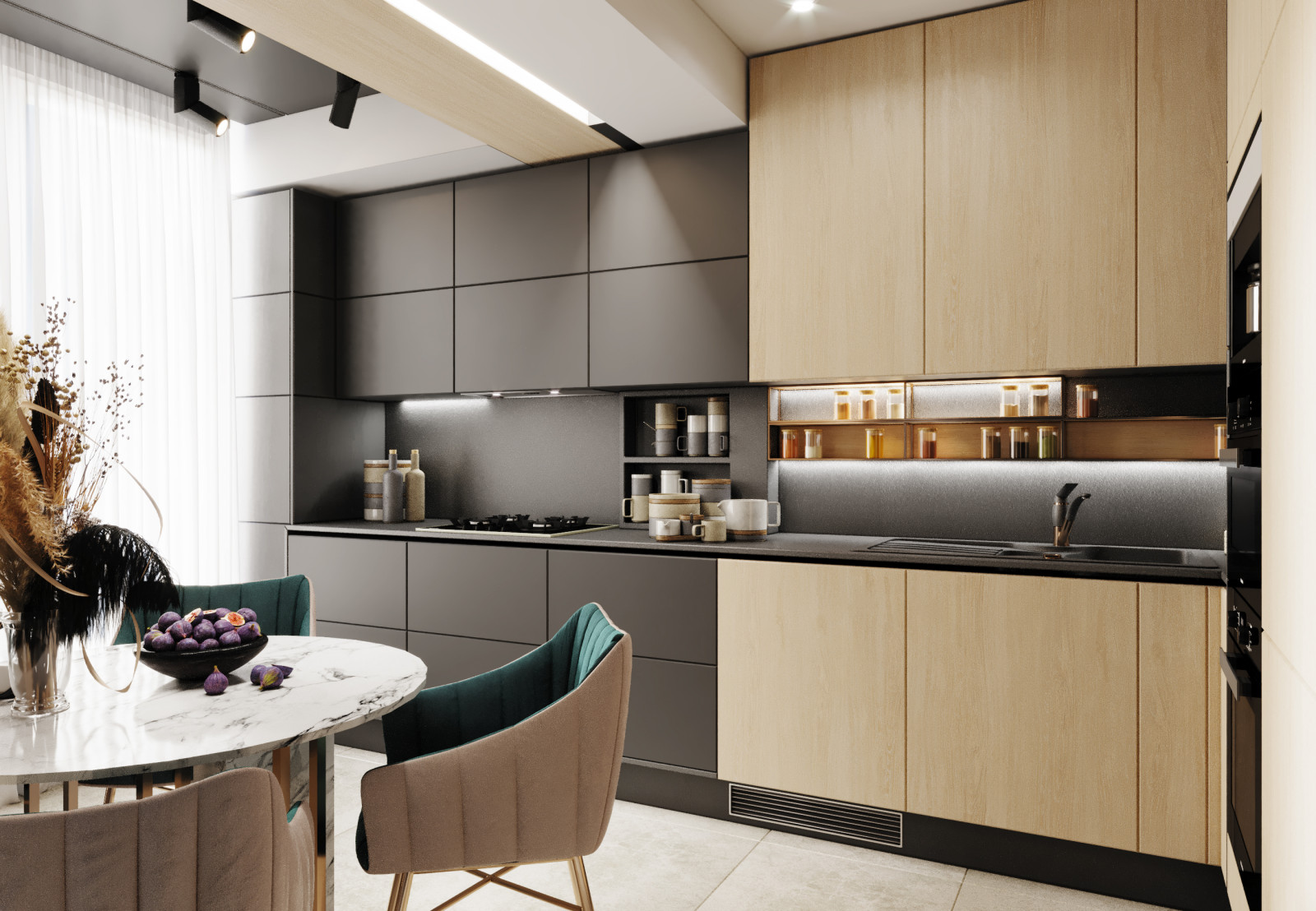 Небольшая квартира, в срвременном стиле