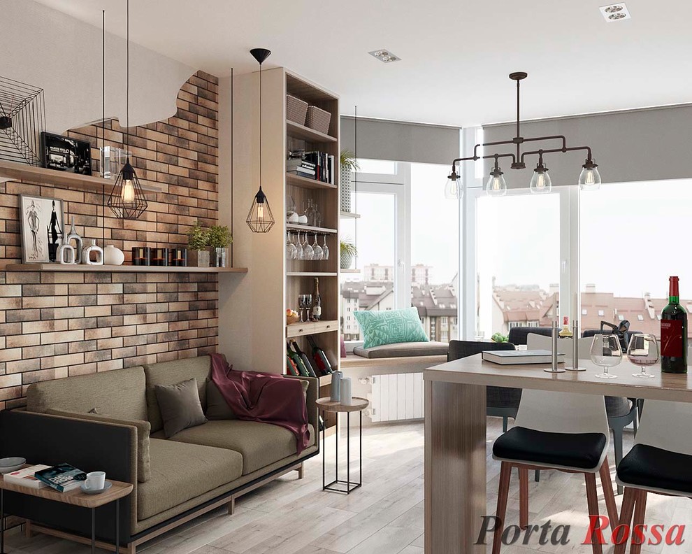 Kitchen design in Loft style